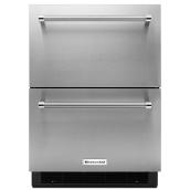 KitchenAid Double Drawer Refrigerator - 24" - 4.7 cu. ft. - SS