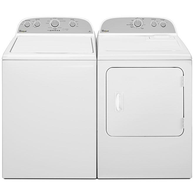 Sécheuse électrique Whirlpool à conduit et porte battante réversible 7,0 pi³ blanche