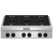 Surface de cuisson au gaz à 6 brûleurs KitchenAid, 36