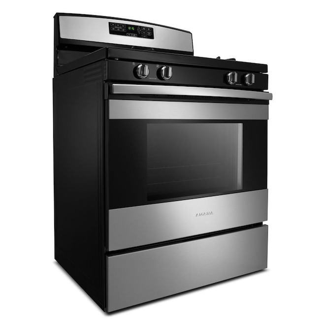 Amana(R) Freestanding Gas Range - 30" - 5.0 cu. ft. - SS