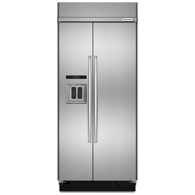Kitchenaid Réfrigérateur avec portes côte-à-côte, 36, 20,8 pi³, inox KBSD606ESS Kitchenaid Réfrigérateur avec portes côte-à-côte, 36, 20,8 pi³, inox KBSD606ESS