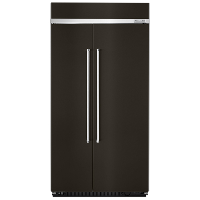 Kitchenaid Réfrigérateur côte-à-côte, 42, 25,0 pi³, inox noir KBSN602EBS Kitchenaid Réfrigérateur côte-à-côte, 42, 25,0 pi³, inox noir KBSN602EBS