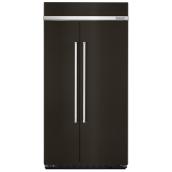 Réfrigérateur côte-à-côte, 42", 25,0 pi³, inox noir