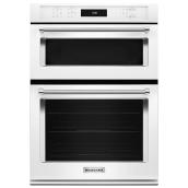 Four mural combiné électrique KitchenAid(MD), 27", blanc