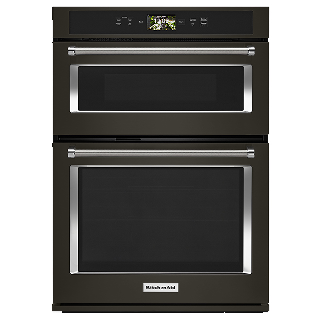 Kitchenaid Four mural combiné intelligent KitchenAid(MD), 30, inox noir KOCE900HBS Kitchenaid Four mural combiné intelligent KitchenAid(MD), 30, inox noir KOCE900HBS