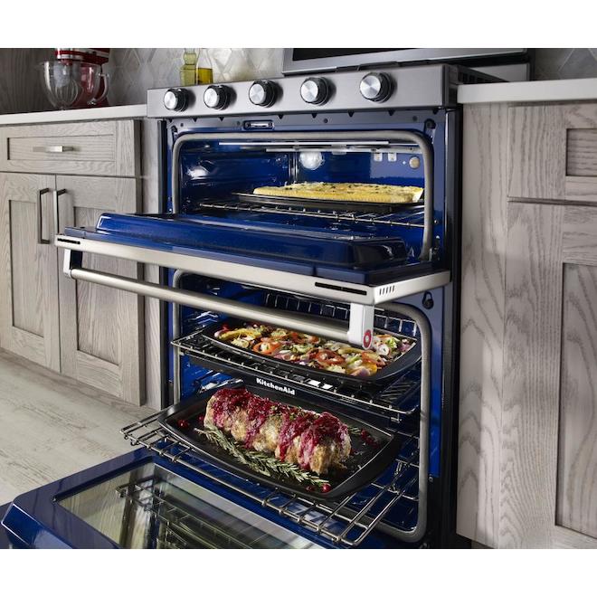 KitchenAid(R) Dual-Oven Gas Range - 30" - 6 cu. ft. - SS