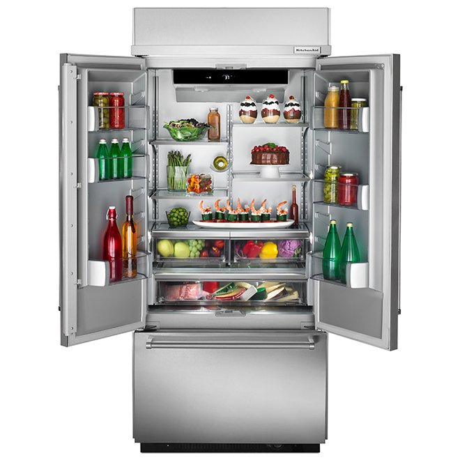 KitchenAid French Door Refrigerator - 36-in - 20.8-cu ft - Stainless Steel