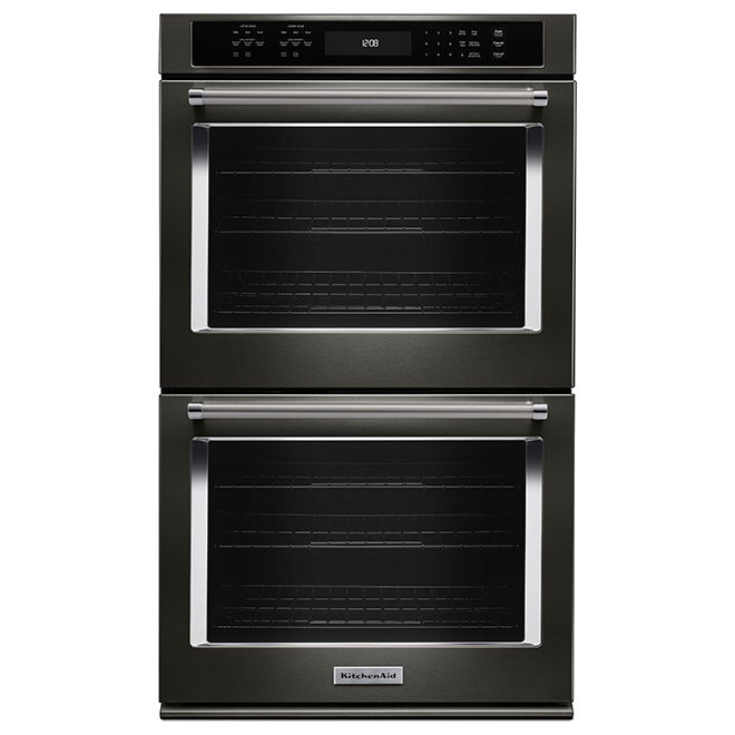 Four mural double KitchenAid(MD), 30", 10 pi³, inox noir