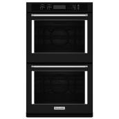Four mural double KitchenAid(MD), 27", 8,6 pi³, noir