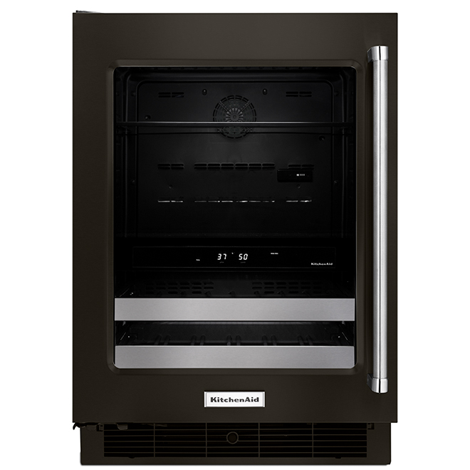 Kitchenaid Refroidisseur à vin KitchenAid(MD), 14 bouteilles, inox noir KUBL304EBS Kitchenaid Refroidisseur à vin KitchenAid(MD), 14 bouteilles, inox noir KUBL304EBS
