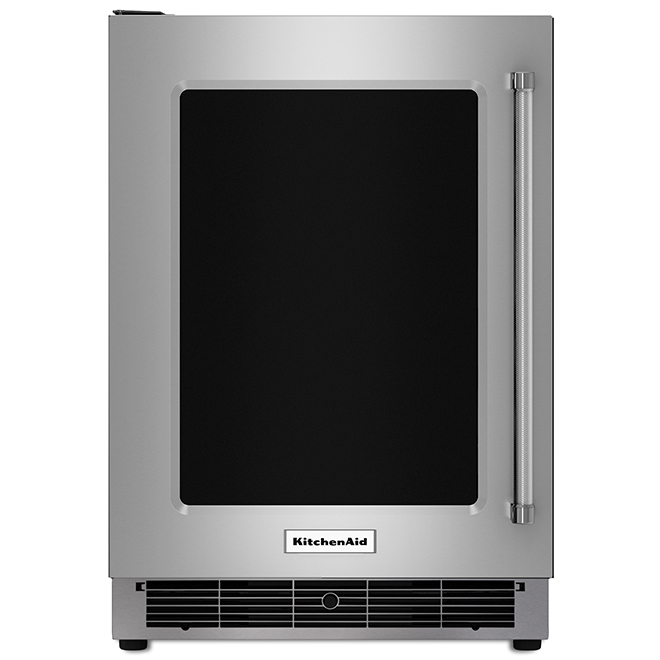 Kitchenaid Réfrigérateur sous-comptoir, bordures en métal, 5,1 pi³, inox KURL304ESS Kitchenaid Réfrigérateur sous-comptoir, bordures en métal, 5,1 pi³, inox KURL304ESS