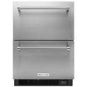 Réfrigérateur à tiroirs KitchenAid(MD), 24", 4,7 pi³, inox