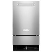 KitchenAid Ice Maker - Auto Defrost - 18-in - Stainless Steel - 35-lb Capacity