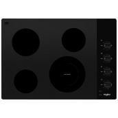 Whirlpool Electric 4-Element Cooktop - 30-in - Black