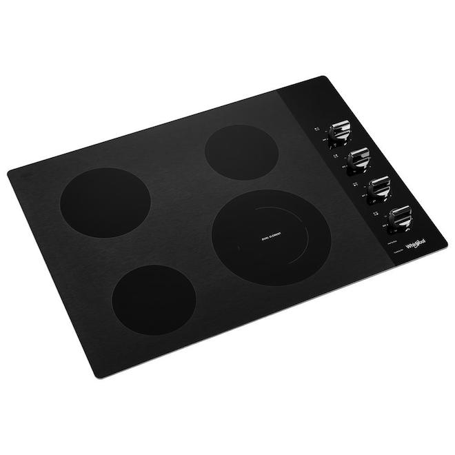 Whirlpool Electric 4-Element Cooktop - 30-in - Black