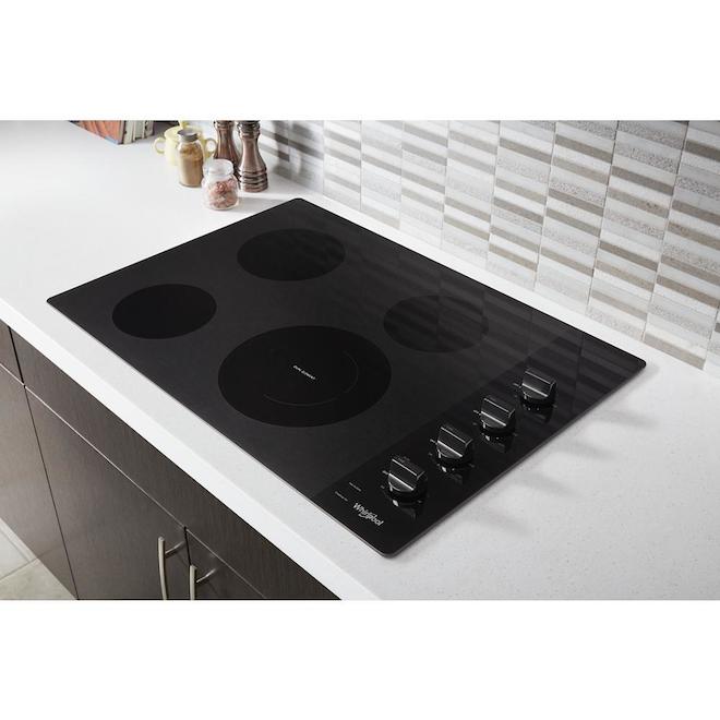 Whirlpool Electric 4-Element Cooktop - 30-in - Black