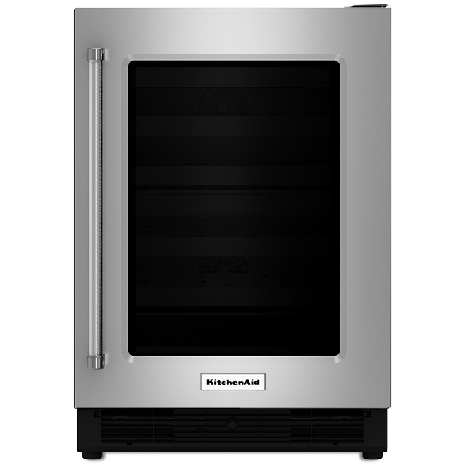 Kitchenaid Réfrigérateur sous-comptoir KitchenAid(MD), 24, 5,1 pi³, inox KURR204ESB Kitchenaid Réfrigérateur sous-comptoir KitchenAid(MD), 24, 5,1 pi³, inox KURR204ESB