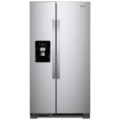 Whirlpool Side-By-Side Refrigerator - 25-cu ft - Energy Star Certified - 36-in - Stainless Steel