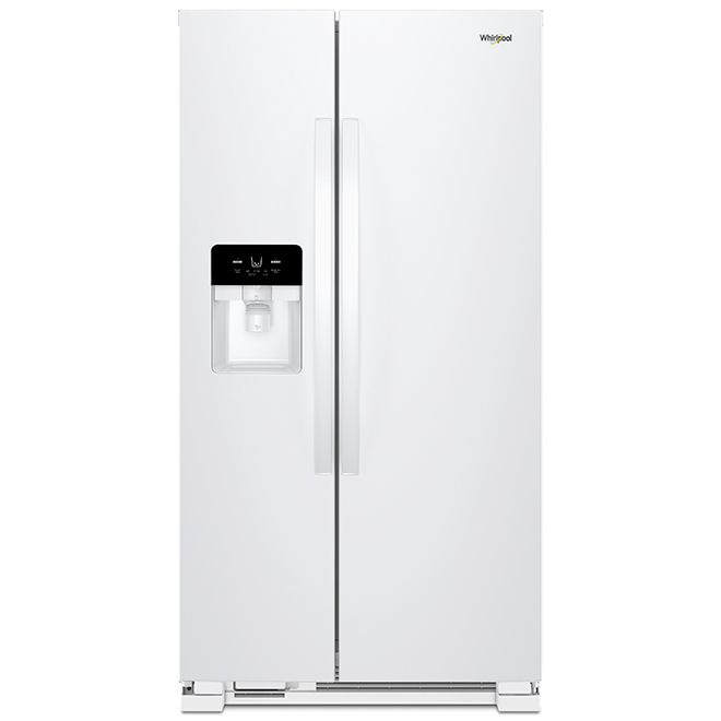 Whirlpool Side-By-Side Refrigerator - 25-cu ft - ENERGY STAR® - 36-in - White