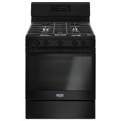 Cuisinière autoportante Maytag à 5 brûleurs, 30", 5 pi³, noir