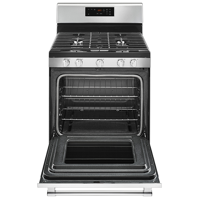 Maytag 5Burner Gas Range 30in 5cu ft Stainless Steel MGR6600FZ
