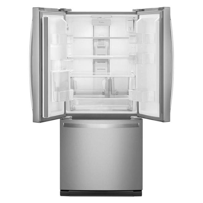 Whirlpool French Door Refrigerator - 30-in - 19.7-cu ft - Stainless Steel