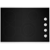 Maytag Electric Cooktop with Griddle - 30-in - Black/Stainless Steel