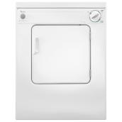 Whirlpool 24-in 3.4-ft³ Front Load Stackable Vented Electric Dryer - White