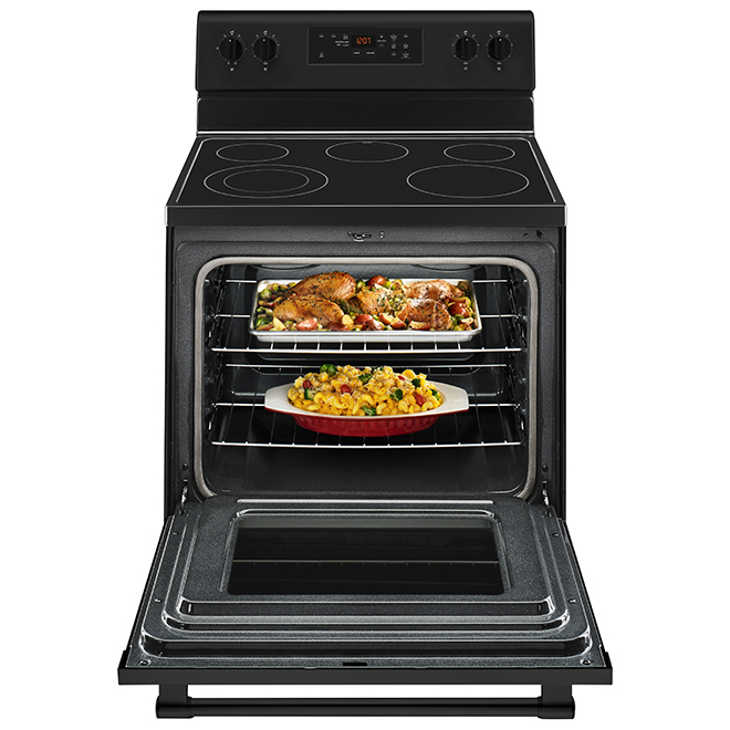 Cuisinière électrique autoportante Maytag, 30", 5,3 pi³, noir