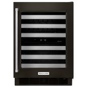 KitchenAid(R) Wine Cellar - 46 Bottles - 24'' - Black SS