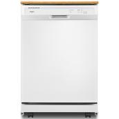 Whirlpool Portable Dishwasher - 24-in - White - 64-dB - Heated Dry Option