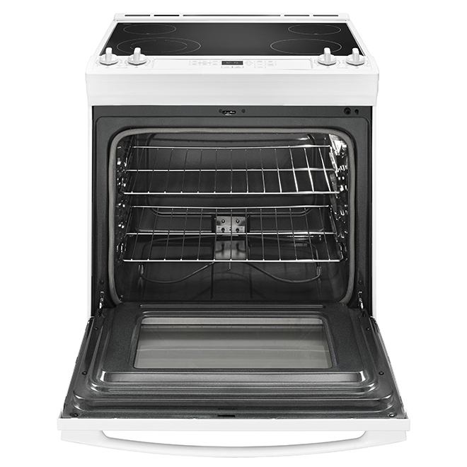 Amana SlideIn Electric Range 30in 4.8cu ft White YAES6603SFW