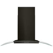 Hotte de cuisinière murale, 400 PCM, 36", acier inoxydable noir