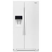 Whirlpool Side-by-Side Refrigerator with Icemaker - 36-in - 21-cu ft - White