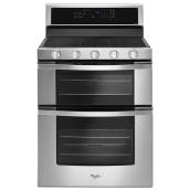 Whirlpool Double-Oven Gas Range - 30-in- 5 Burners - Stainless Steel