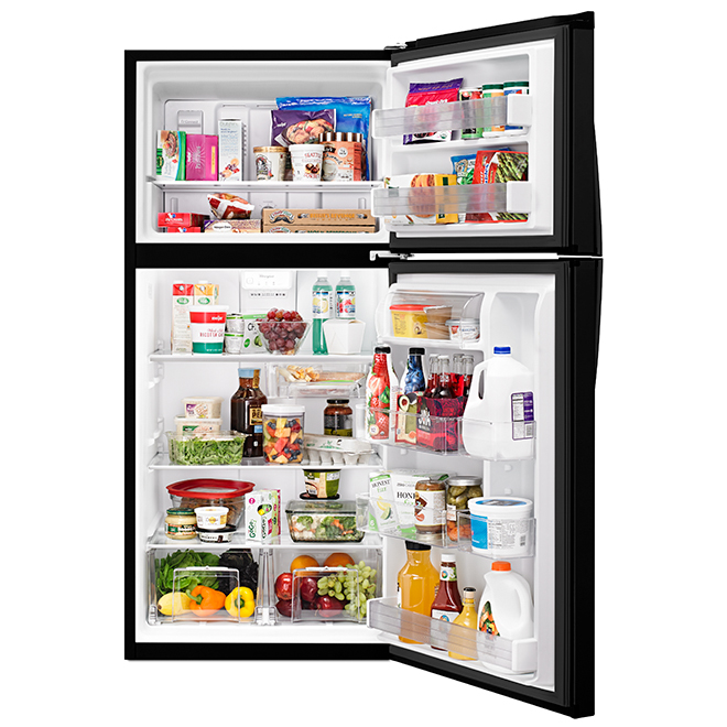 Top-Freezer Refrigerator - 30" - 19.2 cu. ft. - Black