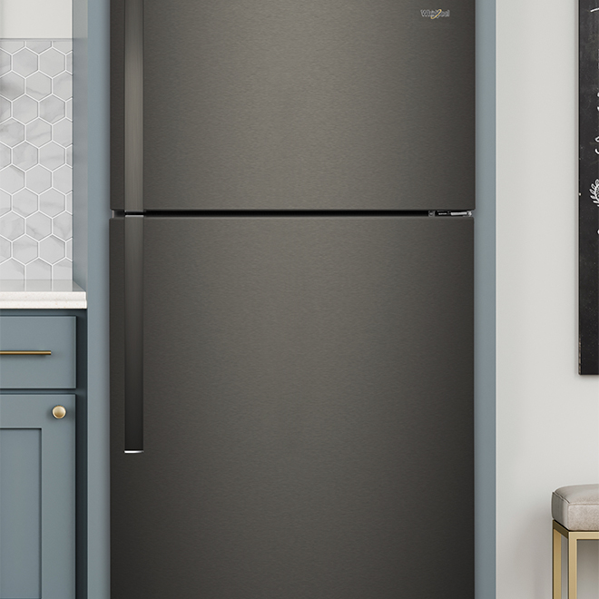 Top-Freezer Refrigerator 33" - 21 cu. ft. - Black SS