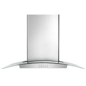 Hotte de cuisinière sur îlot de 36", 400 PCM, acier inoxydable