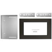 Microwave Trim Kit - 27in - Black Stainless Steel