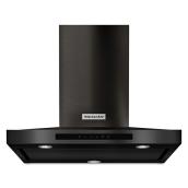 Hotte de cuisine cheminée KitchenAid, 600 PCM, 36", inox noir