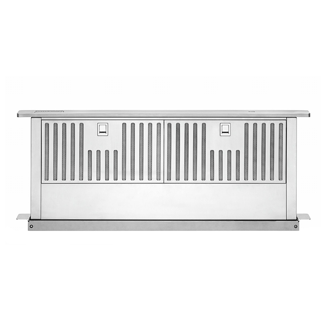 Retractable Downdraft Hood - 36" - 600 CFM - Stainless Steel