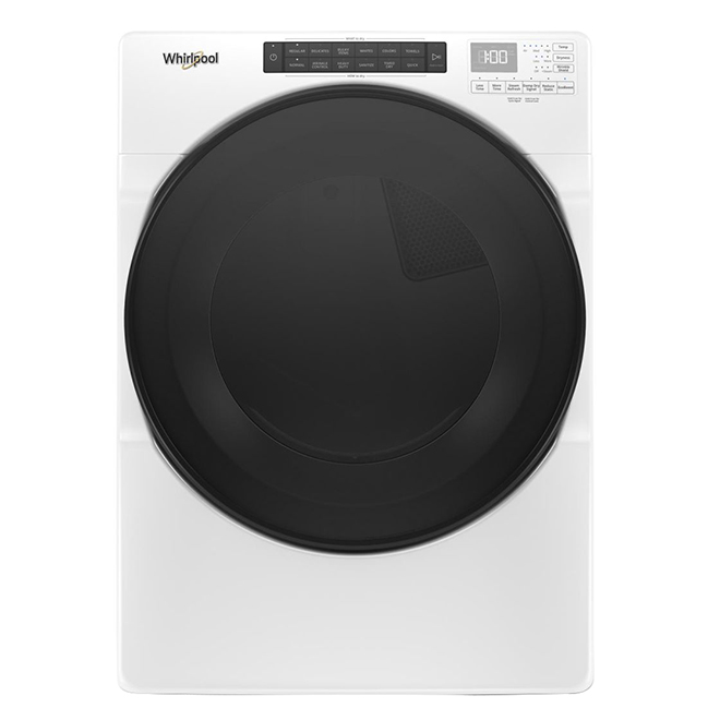 Whirlpool(TM) Gas Steam Dryer - 27" - 7.4 cu. ft. - White