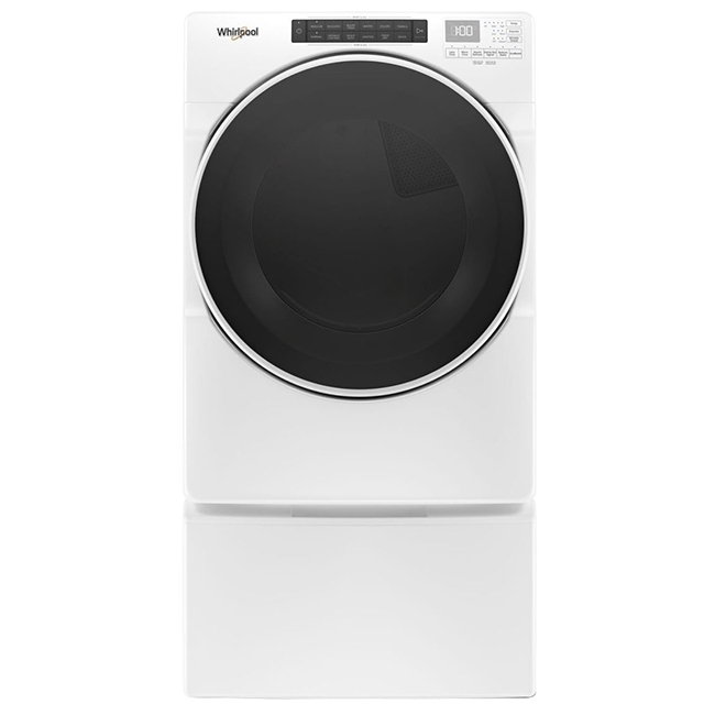 Whirlpool(TM) Gas Steam Dryer - 27" - 7.4 cu. ft. - White