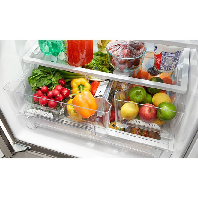 WHIRLPOOL Smudge-Proof French-Door Refrigerator - 30