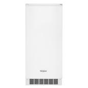 Whirlpool White 15-in Ice Maker with Clear Ice Technology and 25-lb Capacity