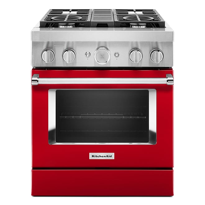 Kitchenaid R2 D2 KitchenAid Dual Fuel Range - Freestanding - 36-in W - Passion Red ...