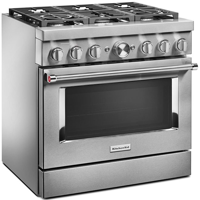 Cuisinière amovible à biénergie de 36 po. avec technologie convection