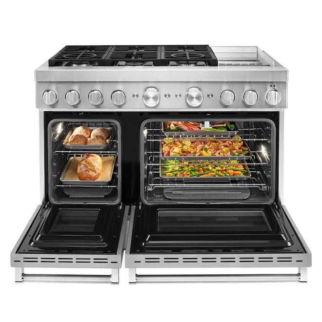 KitchenAid Dual Range - Stainless Steel - 48-in W - 6 Burners
