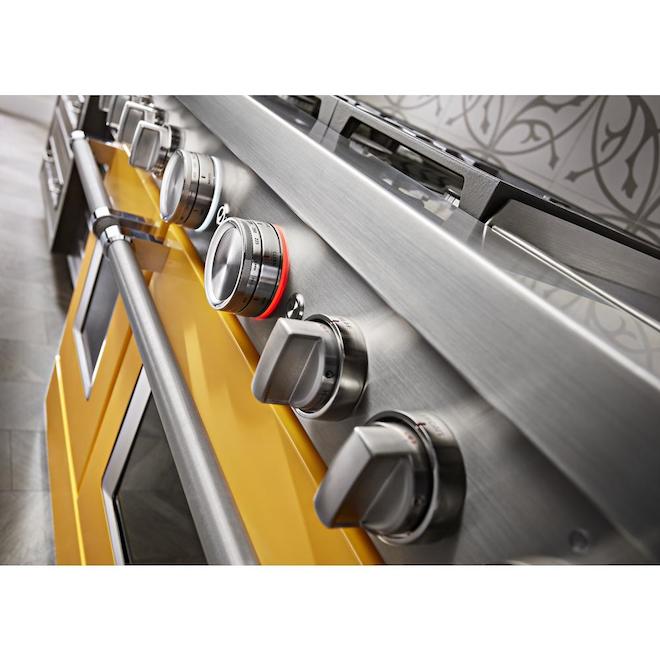 KitchenAid Dual-Fuel Range - 48in - 6 Burners - Yellow
