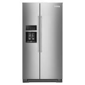 Réfrigérateur côte-à-côte KitchenAid, 22,6 pi³, inox